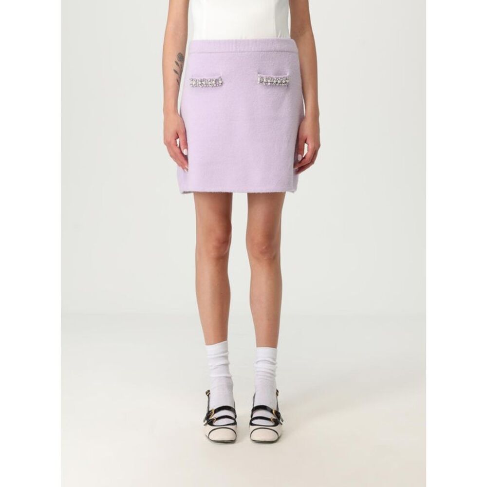 Self-Portrait Skirt Woman Lilac